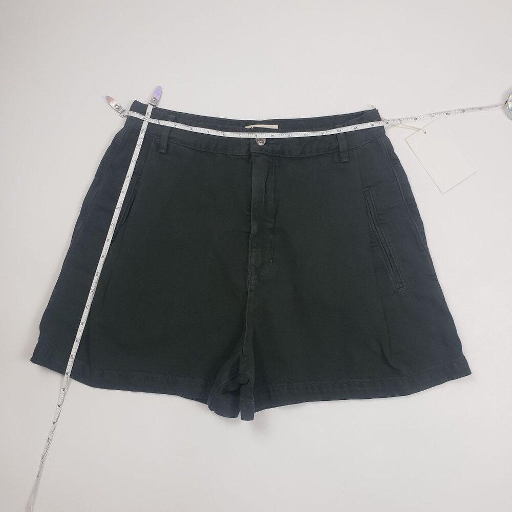 Etica Max Pleated Short Women's Size 30 Seaweed Green Eco-Friendly Cotton Blend - Picture 5 of 16